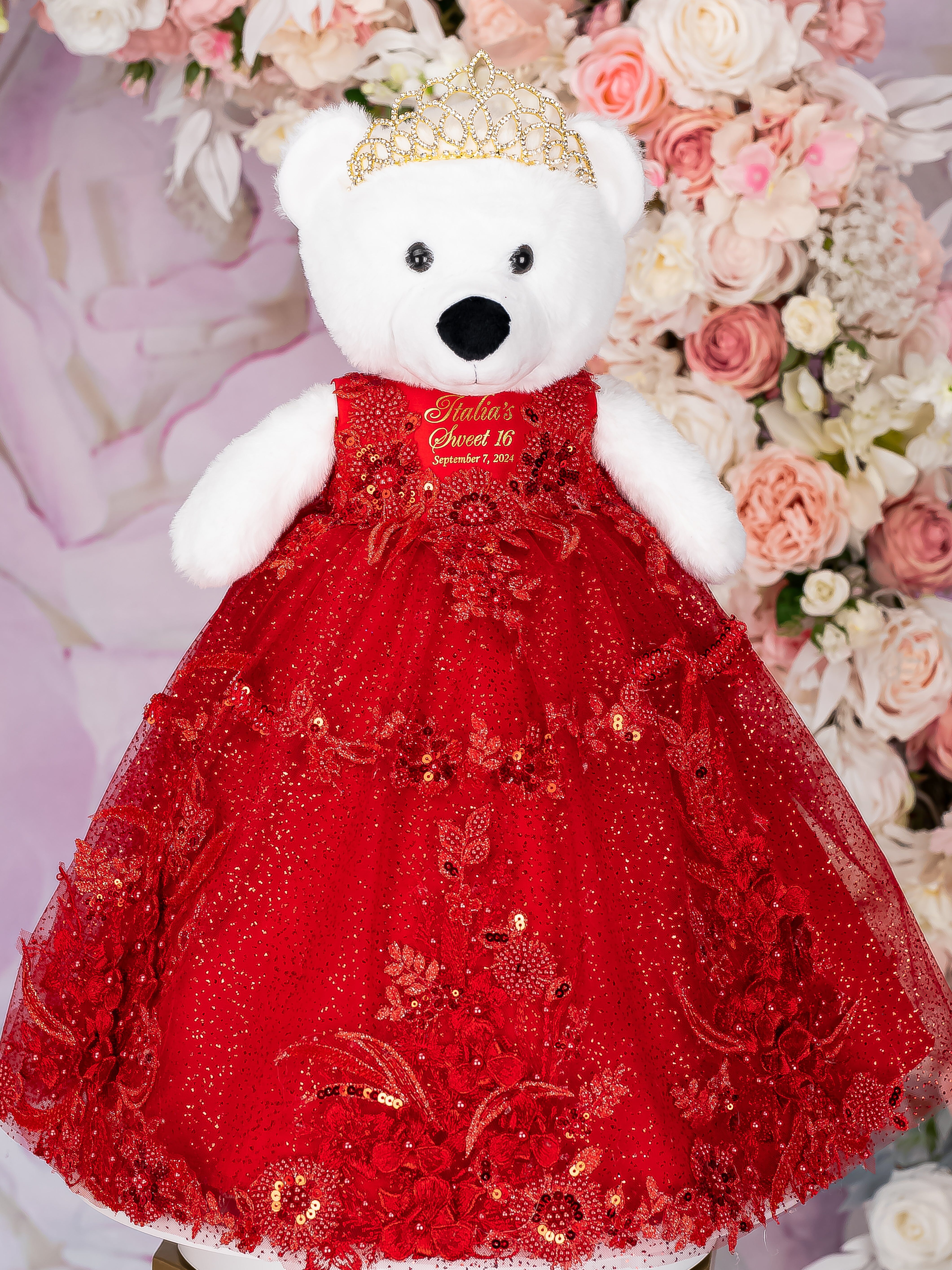 Red Quinceanera Crown| Red Sweet 16 Tiara |Red Corona
