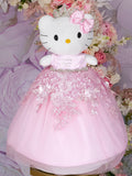 Pink silver Kitty for quinceanera