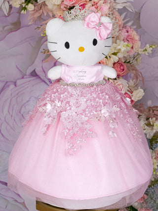 Pink silver Kitty for quinceanera