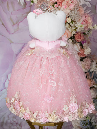 Pink with flowers Kitty for Quinceanera