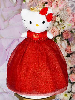 Red last toy Kitty for quinceanera