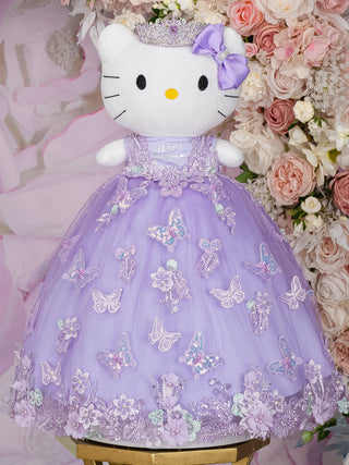 Lilac with butterflies quinceanera Kitty