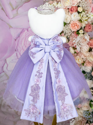 Lilac and silver Quinceanera Kitty