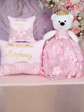 Parisian Chic theme last teddy bear for quinceanera