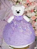 Lilac Teddy Bear for quinceanera