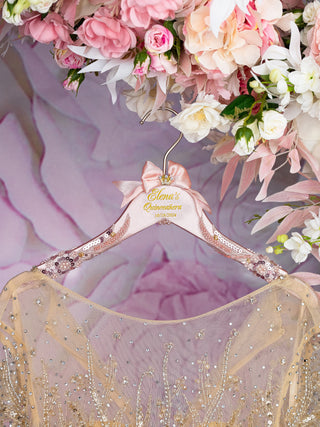 Rose Gold quinceanera dress hanger