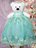 Turquoise Last Teddy Bear for Quinceanera