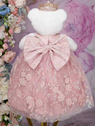 Rose viejo (powdery) last teddy bear for quinceanera