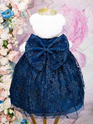 Navy Blue Teddy Bear for Quinceanera