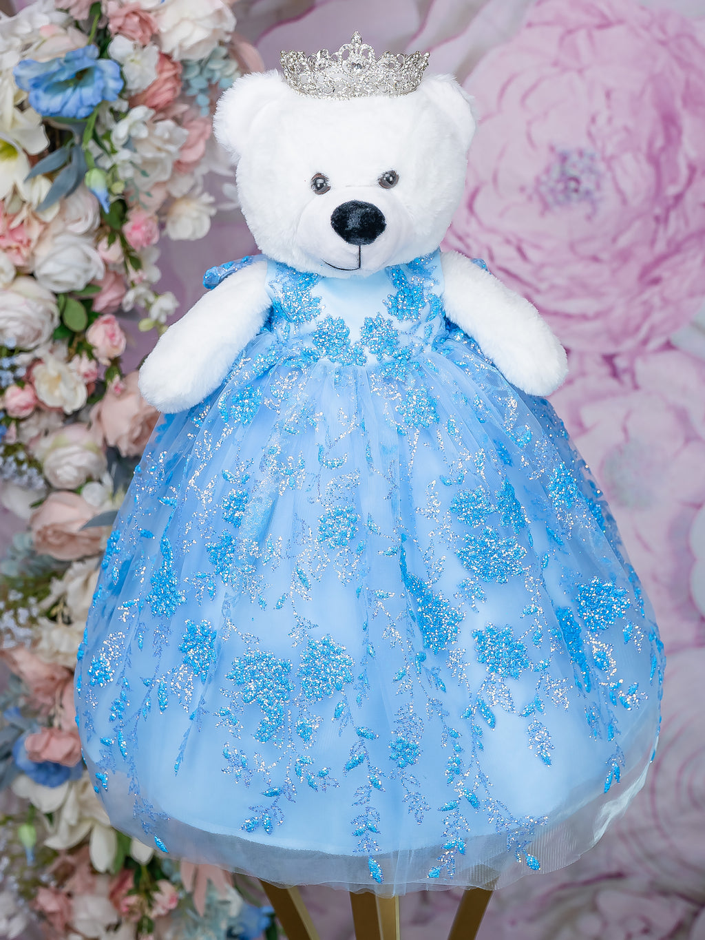 Light Blue Last Teddy Bear for Quinceanera / quinceanera-decor
