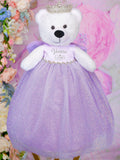 Shining Lilac Teddy Bear for Quinceanera