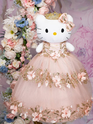 ÚLTIMA MUÑECA ORO ROSA kitty for Quinceanera