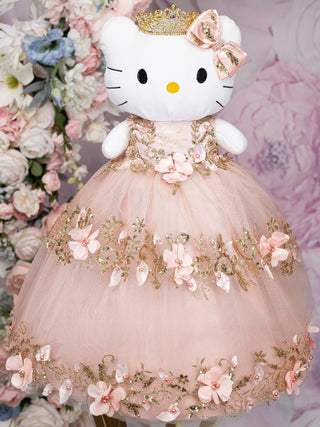 ÚLTIMA MUÑECA ORO ROSA kitty for Quinceanera