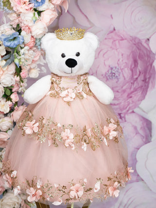 ÚLTIMA MUÑECA ORO ROSA Teddy Bear for Quinceanera