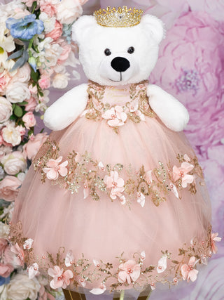 ÚLTIMA MUÑECA ORO ROSA Teddy Bear for Quinceanera