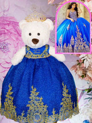 Teddy Bear to match your Quinceanera Dress