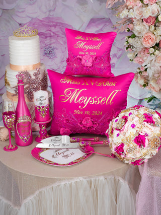 Fuchsia Quinceanera Brindis Package (5 pcs)