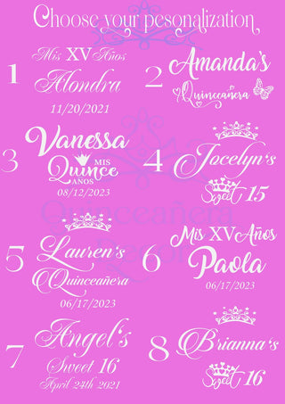 Pink quinceanera money card box