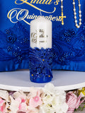 Royal blue 1 candle for quinceanera