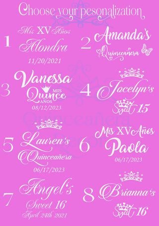 Pink 15 candle ceremony for quinceanera