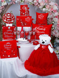 Red silver Quinceanera package 5