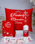 Red silver Quinceanera Package 1