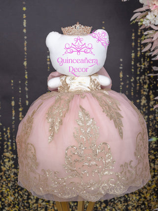 Blush with Gold Hello Kitty for Quinceanera