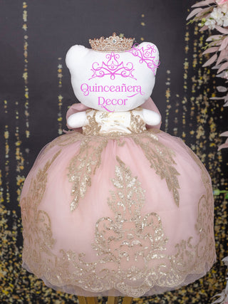 Blush with Gold Hello Kitty for Quinceanera