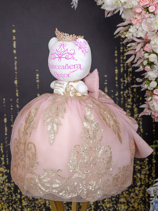 Blush with Gold Hello Kitty for Quinceanera
