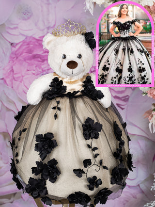 Teddy Bear to match your Quinceanera Dress