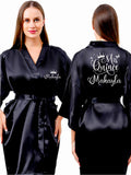 Black with Silver robe for quinceanera