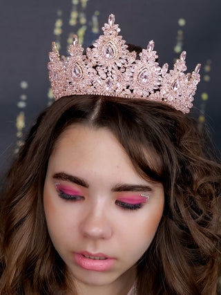 Blush Rose gold Quinceanera crown