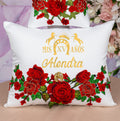 Charro quinceanera kneeling pillow, shoes pillow