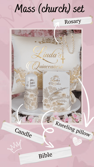 Gold Mass Quinceanera package