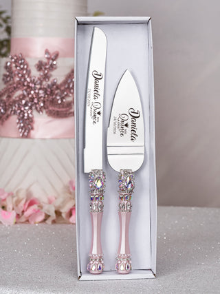 Baby pink silver quinceanera bottle with 4 glasses