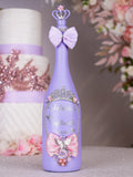Lilac Pink with Bow quinceanera bottle