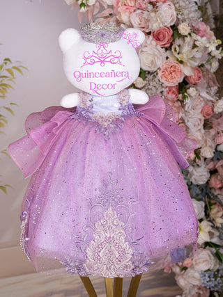 Lilac Pink Kitty for quinceanera