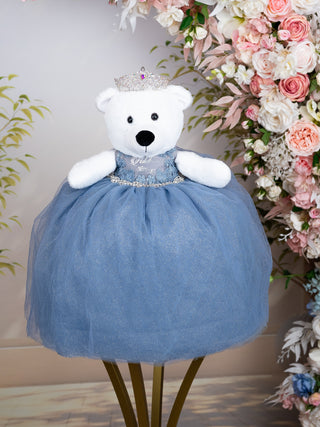 Dusty Blue last Teddy for quinceanera