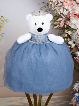 Dusty Blue last Teddy for quinceanera