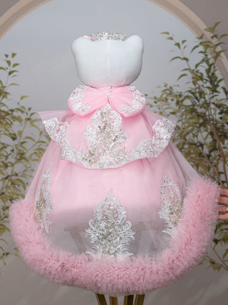 Baby Pink with Train Last Doll for Quinceanera