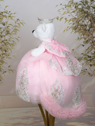 Baby Pink with Train Quinceanera Teddy Bear
