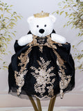 Black Gold Last Teddy Bear for Quinceanera