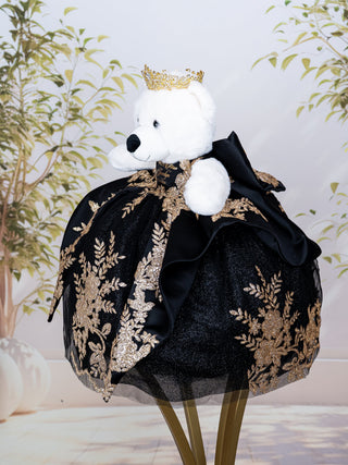 Black Gold Last Teddy Bear for Quinceanera