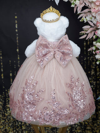 Rose Gold Quinceanera teddy last doll