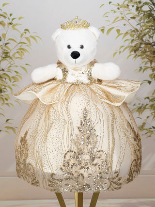 Gold Quinceanera Teddy Bear