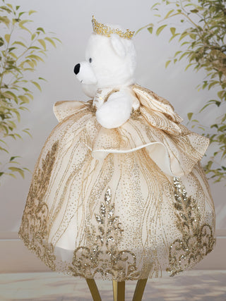 Gold Quinceanera Teddy Bear