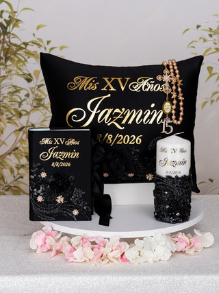 Paquete completo de quinceañera negra