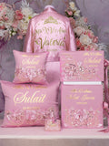Dusty Rose quinceanera kneeling pillow, shoes pillow