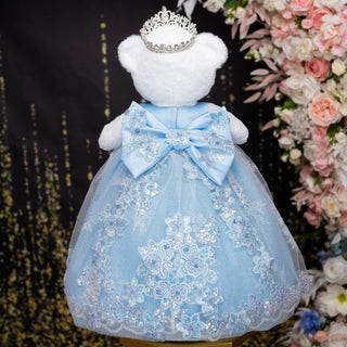 Baby blue Teddy Bear for Quinceanera
