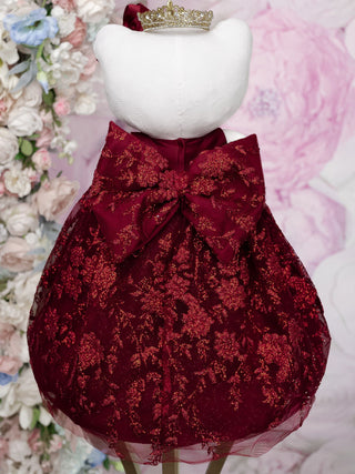 Burgundy Gold Last Kitty for Quinceanera